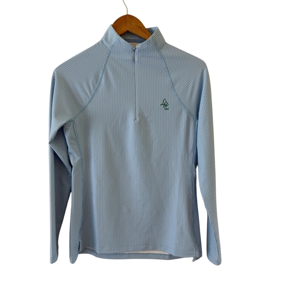 Peter Millar 1/4 Zip Shadebreak Sunshirt Top Womens S Longmeadow CC UPF 50+